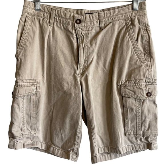 Izod Other - IZOD Mens Tan Cargo Shorts Waist 32 Length 10.5